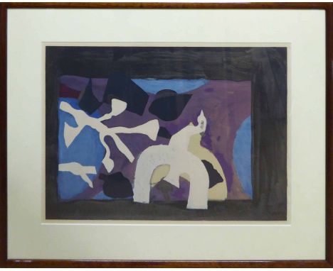 GEORGE BRAQUE 'Bird', lithograph in colours, 50cm x 65cm, framed and glazed.