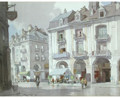 § Leonard Russell Squirrell, RWS, RE (British, 1893-1979) Arches in Dieppe, as seen in 1924 signed lower left "L R Squirrell 