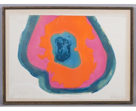 Mel Boyaner (1924 - 2020), Expanding Form, lithograph, signed in pencil, 1966, no. 9/10, sheet 57cm x 80cm, framedSlight even