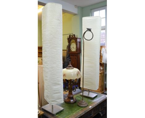 A selection of domestic lighting to include an 'Ex - Felix Dennis' floor lamp