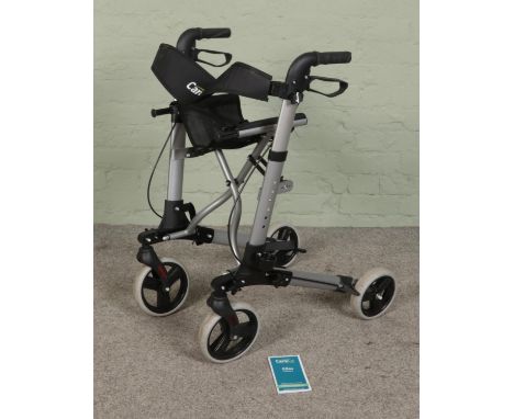 A CareCo Atlas Rollator mobility walker. With instruction leaflet.  