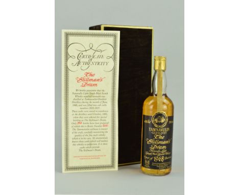 A BOTTLE OF TAMNAVULIN GLENLIVET 'THE STILLMAN'S DRAM' 1968 DISTILLATION, SINGLE MALT SCOTCH WHISKY, bottle No.226 of 996 fro