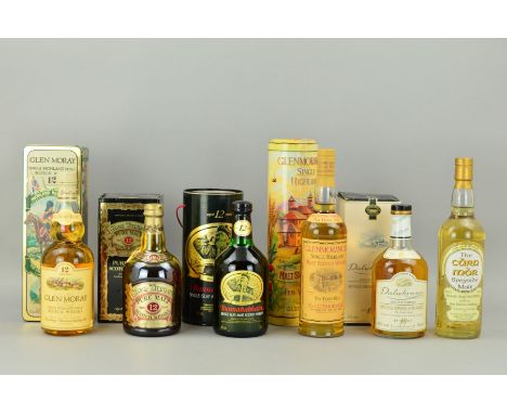 SIX BOTTLES OF SINGLE MALT, comprising a bottle of Glen Turner Pure Malt Scotch Whisky, aged 12 years, 40% vol, 70cl, fill le