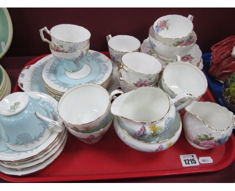 Aynsley China 'Wayside' Tea Service, together with one other Aynsley tea service:- One Tray