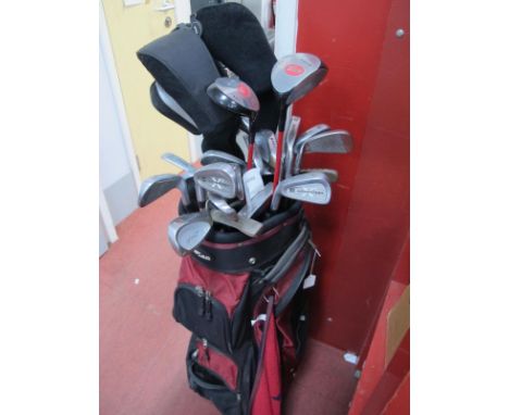 Golf Clubs - Wilson, Hippo, Howson, etc in carry case.