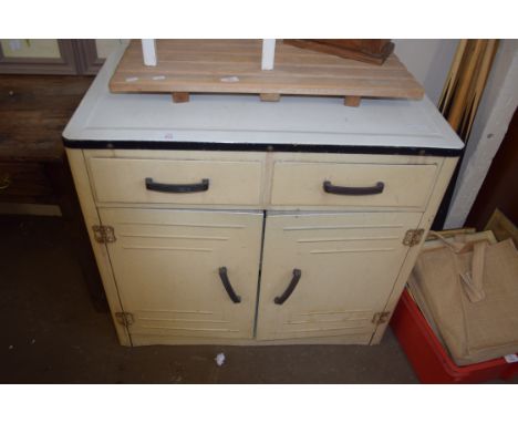 VINTAGE TIN KITCHEN CABINET