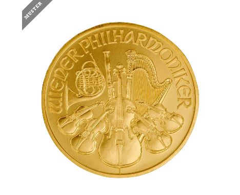 Österreich/GOLD - 1 Unze GOLD fein, 100€ 2006, Wiener Philharmoniker, stgl-, steuerbefreit nach §25c UStG.| Austria/GOLD - 1 