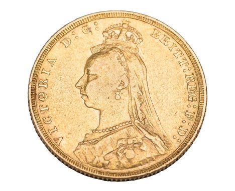 Großbritannien /GOLD - Viktoria, 1 Sovereign 1889, s-ss, ca. 7,3 g Gold fein, steuerbefreit nach § 25c UStG.| Great Britain /