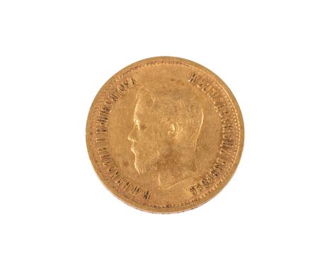 Russland - 10 Rubel 1899, Nikolaus II, GOLD, ca. 7,74 Gramm fein, ss, steuerbefreit nach §25c UStG.| Russia - 10 Rubles 1899,