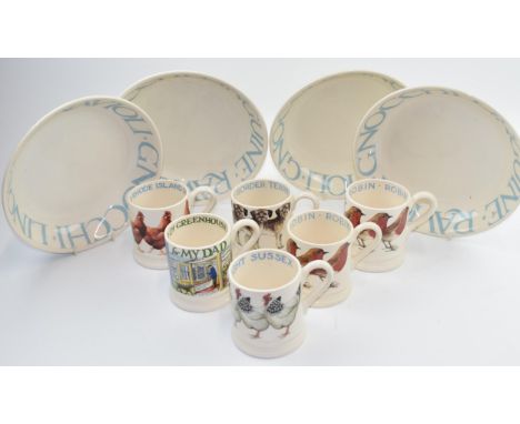 Emma Bridgewater pottery to include 6 mugs such as Rhode Island Red, Garden Shed, Border Terrier, Robin x 2 and a Light Susse