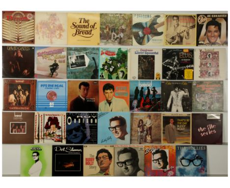 A collection of Rock'n'Roll/Soft Rock LPs to include; The Critters - Touch'N Go With The Critters (1968 US 1st Press); Elvis 