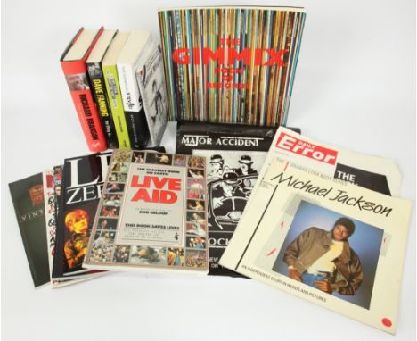 A collection of Rock and Pop publications. Includes biographies of: Stevie Wonder, Richard Branson, Dave Fanning plus The Gim