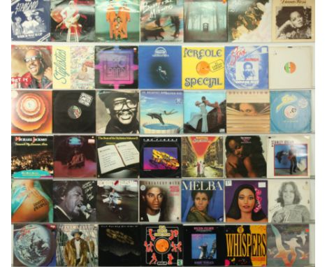A collection of 1970's Funk Soul Disco LPs And 12" Singles. Includes artists: The Drifters, Stevie Wonder, Barry White, Micha