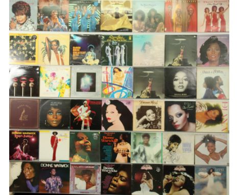 A collection of 1970s Disco Divas LPs and 12" Singles. Includes: Diana Ross, The Three Degrees, Dionne Warwick, Donna Summer,