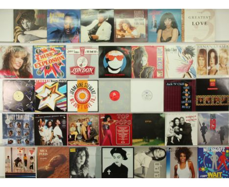A collection of 1980's Pop Chart LPs and 12" Singles. Includes artists: Jack n' Chill, Simply Red, Lisa Stansfield, Mica Pari