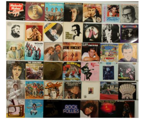 A collection of Rock &amp; Pop Oldies/Easy Listening LPs to include; Carpenters, Neil Diamond, Eddie Cochran, Buddy Holly, as