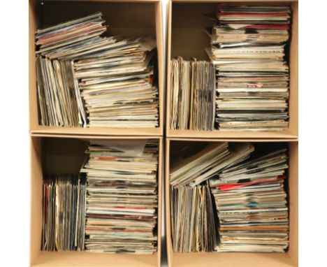 A collection of 500+ mixed genre 7" singles. Mainly Pop from 1950s - 1980s. Includes artists: Chaka Khan, Mario Lanza, Crysta
