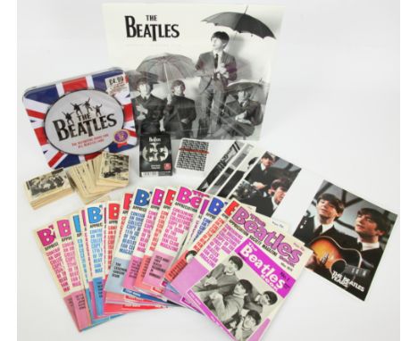 A collection of assorted Beatles memorabilia. Includes: 23 The Beatles Appreciation Society Magazines - May 1976 - May 1978 (