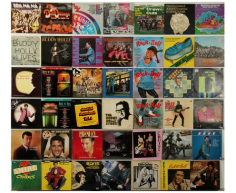 A collection of Rock n Roll LPs to include; Buddy Holly, Johnny &amp; The Hurricanes, Elvis Presley, as well as others (see i