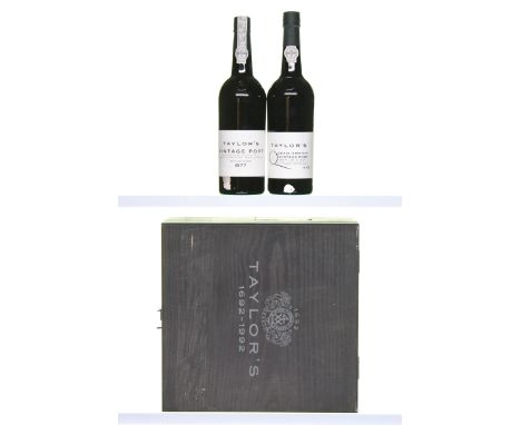 1988 Taylor's, Unita de Feita   1x75cl   1977 Taylor's Vintage Port 1x75cl      Total 2x75cl -  in Tercentary Box