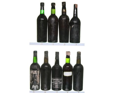 1963 Warres Vintage Port   1963 Dow's Vintage Port   1970 Dow's Vintage Port   1980 Fonseca Vintage Port   1963 Sandeman Vint