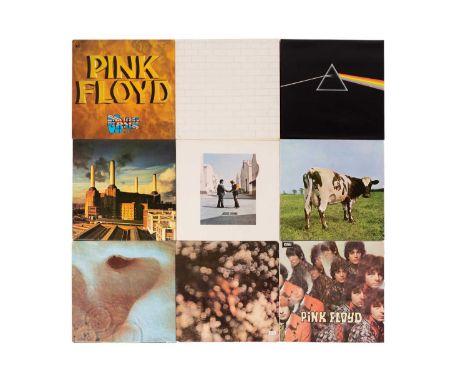 Pink Floyd, nine original vinyl albums, comprising Piper At The Gates Of Dawn (SCX 6157), EMI 1967; Obscured By Clouds (SHSP 