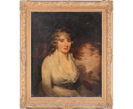 After Sir Henry Raeburn (1756-1823), portrait of 'Anne Neale Tucker Lauzan', oil on canvas, 60 cm x 49.5 cm glazed in a gilt 