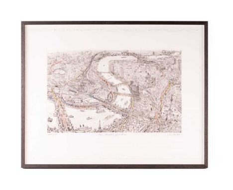 Chris Orr (b. 1943), 'From Cleopatra’s point of view', signed and dated 2005 in pencil, coloured etching on wove paper, artis