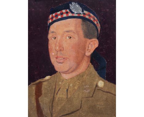 MARGARET GERE (1878-1965) Portrait of the artist's brother Robert Gere in his uniform of the Kings Own Scottish borderers (2n