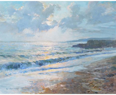 WILLIAM ERIC THORP (1901-1993) 'Seascape', signed, oils on board, 34.4 x 44.5cm Exh. Louise Kosman Modern British Art