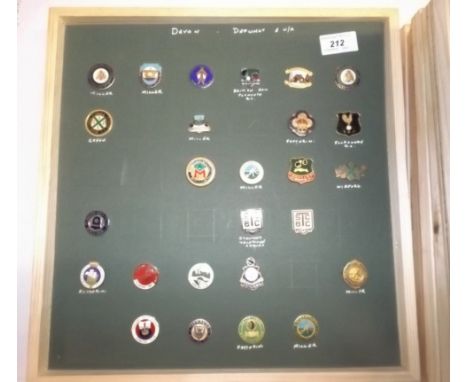 Various counties:- A collection of approximately 290 bowling badges including Devon, Durham, Suffolk, Nottinghamshire and Sur