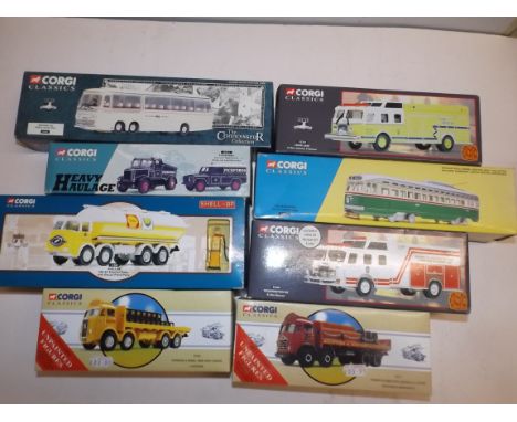 Corgi Classics:- Eight commercial vehicles each boxed.