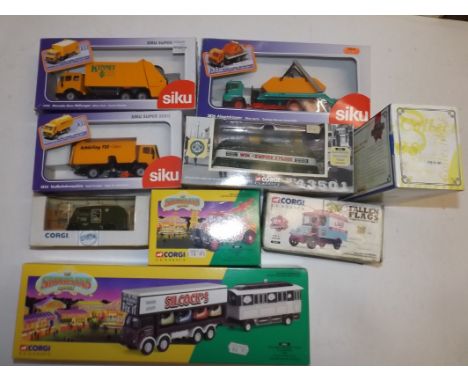 Ten boxed Diecast including Corgi Silcocks circus.