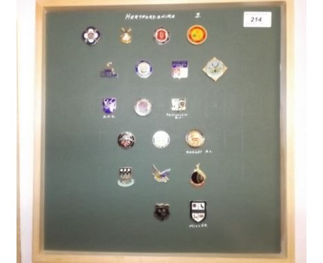 Various counties:- A collection of approximately 190 bowling badges, Hertfordshire and Glamorgan. Earlier enamel through to a