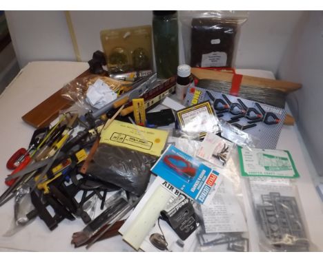 Miscellaneous hobby tools, railway items etc.