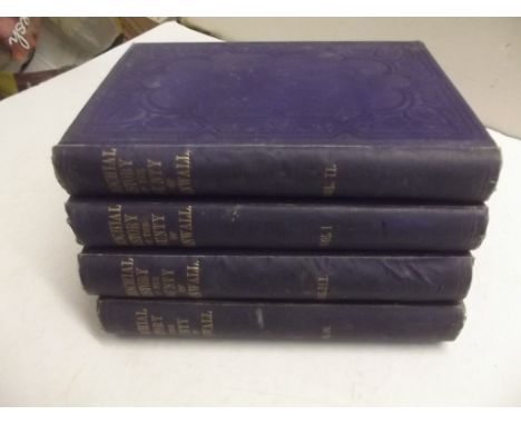 POLSUE (JOSEPH). "A Complete Parochial History of the County of Cornwall." 4 Vols, plts etc comp, orig cl, large 8vo, 1867-18