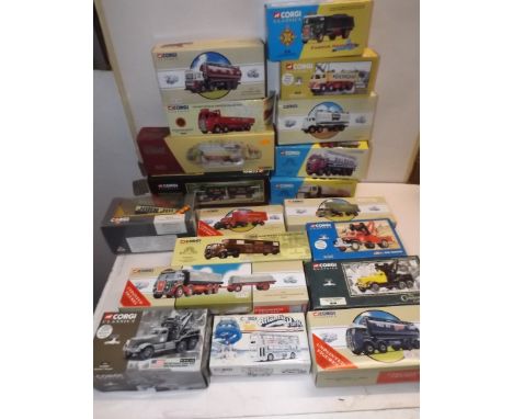 Corgi:- Nineteen boxed mostly commercial tankers, lorries etc.