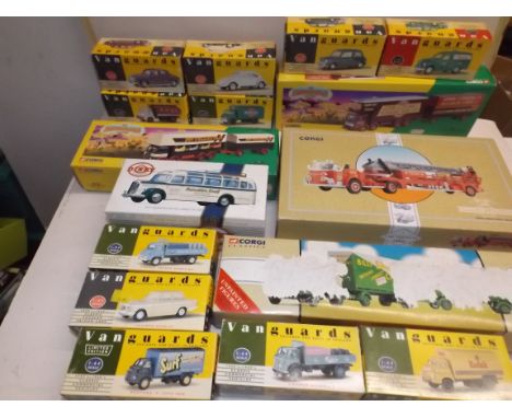 Sixteen boxed die-cast by Corgi and Lledo including circus and commercial vehicles.