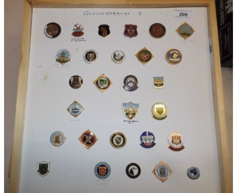 Various counties:- A collection of approximately 240 bowling badges including Warwickshire, Gloucestershire and Northamptonsh