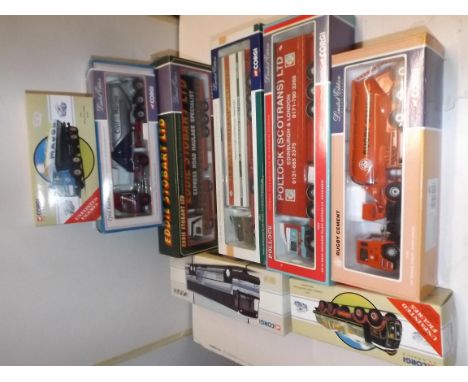 Corgi "Limited Edition" five commercial vehicles and three other Corgi commercials, each boxed.