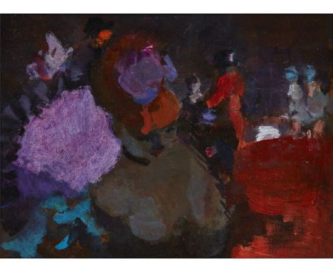 Frederick Deane,&nbsp;British 1924-2020 -&nbsp;Circus scene;&nbsp;oil on panel, 30.7 x 33.7 cm (ARR)&nbsp;Provenance:the Esta