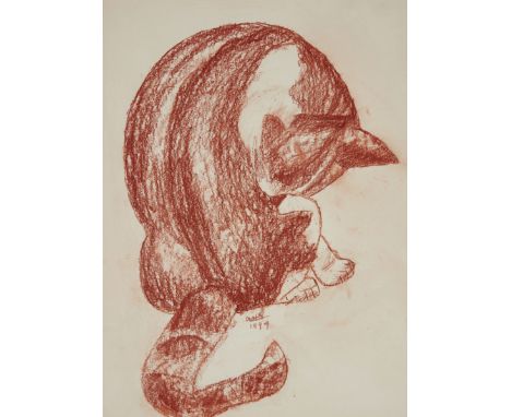 Alfred Horace Gerrard,&nbsp;British 1899-1998 -&nbsp;Tommy, 1994;&nbsp;red chalk on paper, signed with initials and dated low