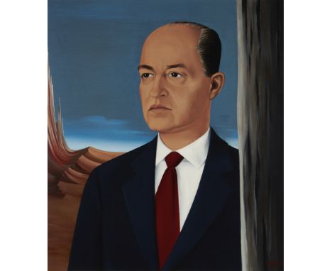F&eacute;lix Labisse,&nbsp;French 1905-1982 -&nbsp;Portrait du Docteur de Haene, 1960;&nbsp;oil on canvas, signed lower right