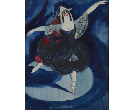 Anne Estelle Rice,&nbsp;American/British 1877-1959 -&nbsp;The dancer, c.1920;&nbsp;watercolour and pencil on paper, inscribed