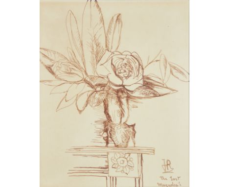Sir Francis Rose,&nbsp;British 1909-1979 -&nbsp;The Last Magnolias;&nbsp;ink on paper, signed with initials and titled lower 