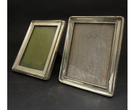 Two rectangular silver photograph frames, Birmingham 1911 & 1915 