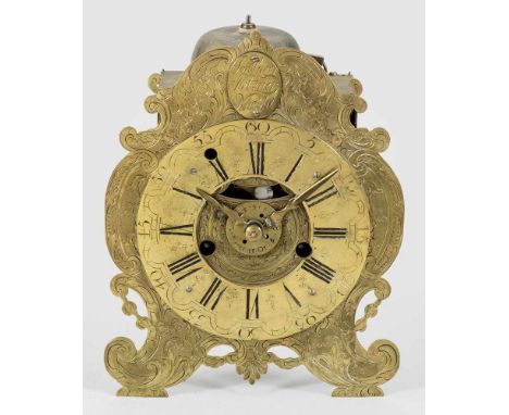   Barock-Tischuhr von Johann Georg Metzner  Barock-Tischuhr von Johann Georg Metzner   Messing. Balusterförmiges, durchbroche