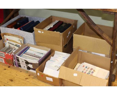Large collection of stamps, first day covers, in albums and loose