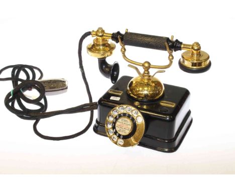 Vintage dial telephone by KJOBENHAVNS TELEFON