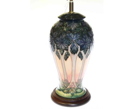 Moorcroft lamp and shade